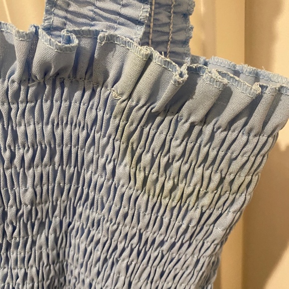 Blue Ruffle Tank Top - Picture 2 of 3